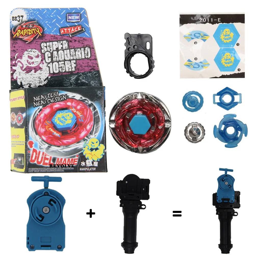 Фото B-X TOUPIE BURST BEYBLADE Venom Diabolos ОРИГИНАЛЬНЫЙ Storm Pegasis 105RF BB-28 S Pegasus с рукояткой + синяя леска для запуска №5