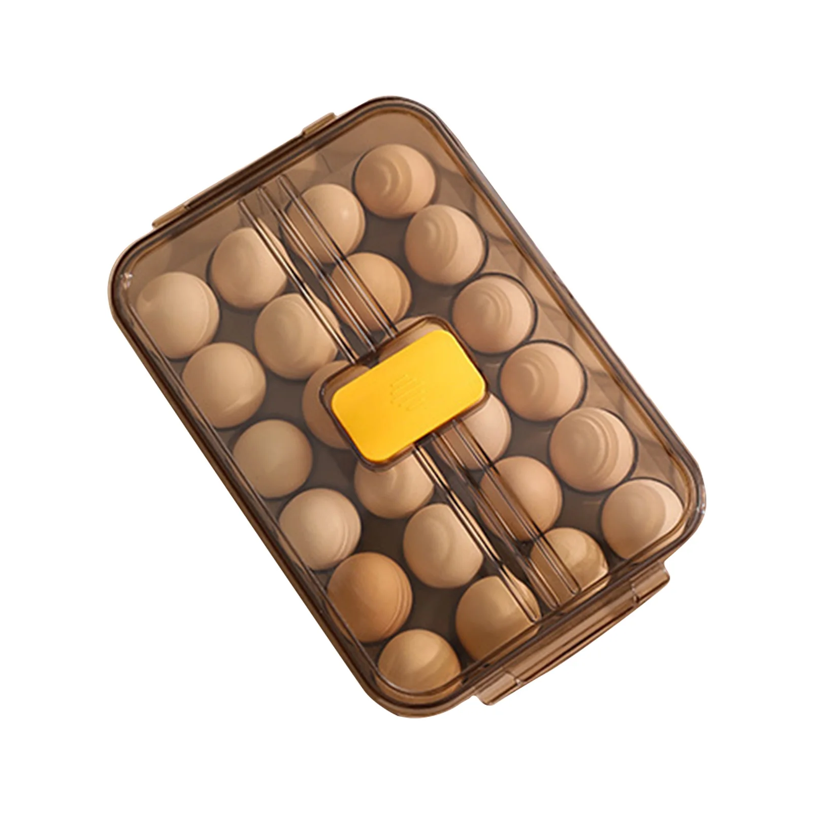 

Egg Holder For Refrigerator Egg Organizer Bins Stackable Large Capacity Egg Container With Vented Lid Household Egg Fresh