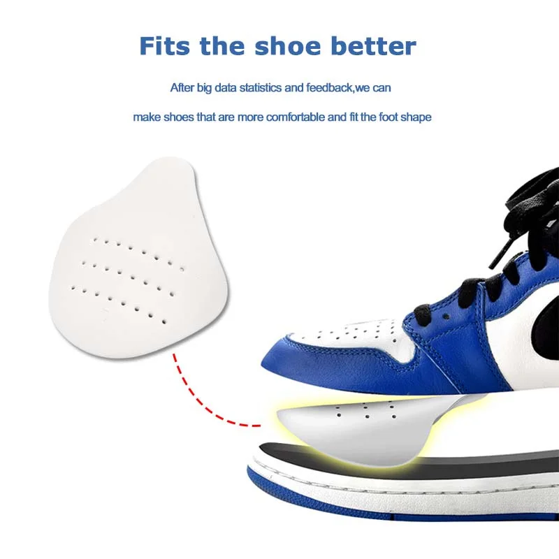 10 Pairs Anti Crease for Shoe Extender Shoes Trees Keep Shape Foam Stretching Toe Caps Care Women Sneaker Kit Protector Men