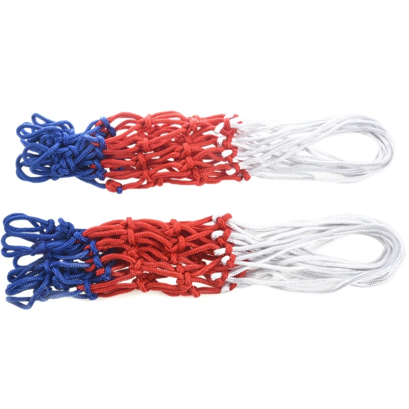 

2Pcs Basketball Net Game Basketball Sport Nylon Hoop Goal Rim Mesh Net High Basketball Rim Mesh Net