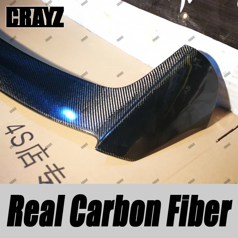 

Задний спойлер автомобиля, крыло на крыше для Mazda 3 Axela Sport Hatchback, 4 двери, 2014-2017, углеродное волокно/FRP, глянцевое черное крыло