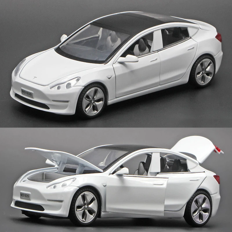 Модель автомобиля Tesla Model3 в масштабе 1:32 модель из сплава литье под давлением