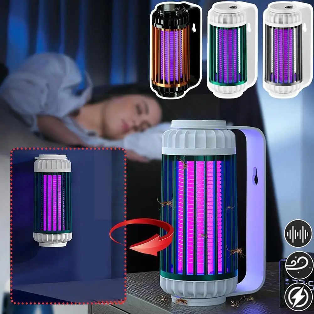 

Mosquito Killer Lamp Electric Shock Photocatalyst Kill Fly Bug Insect Mosquito Outdoor Trap Usb Home Charging Zapper Repell B2z3