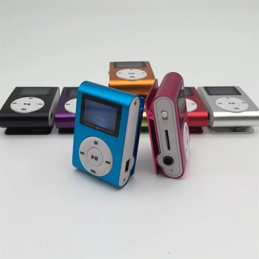 Mp3-плеер Cube с клипсой ЖК-дисплей перезаряжаемая портативная музыкальная колонка