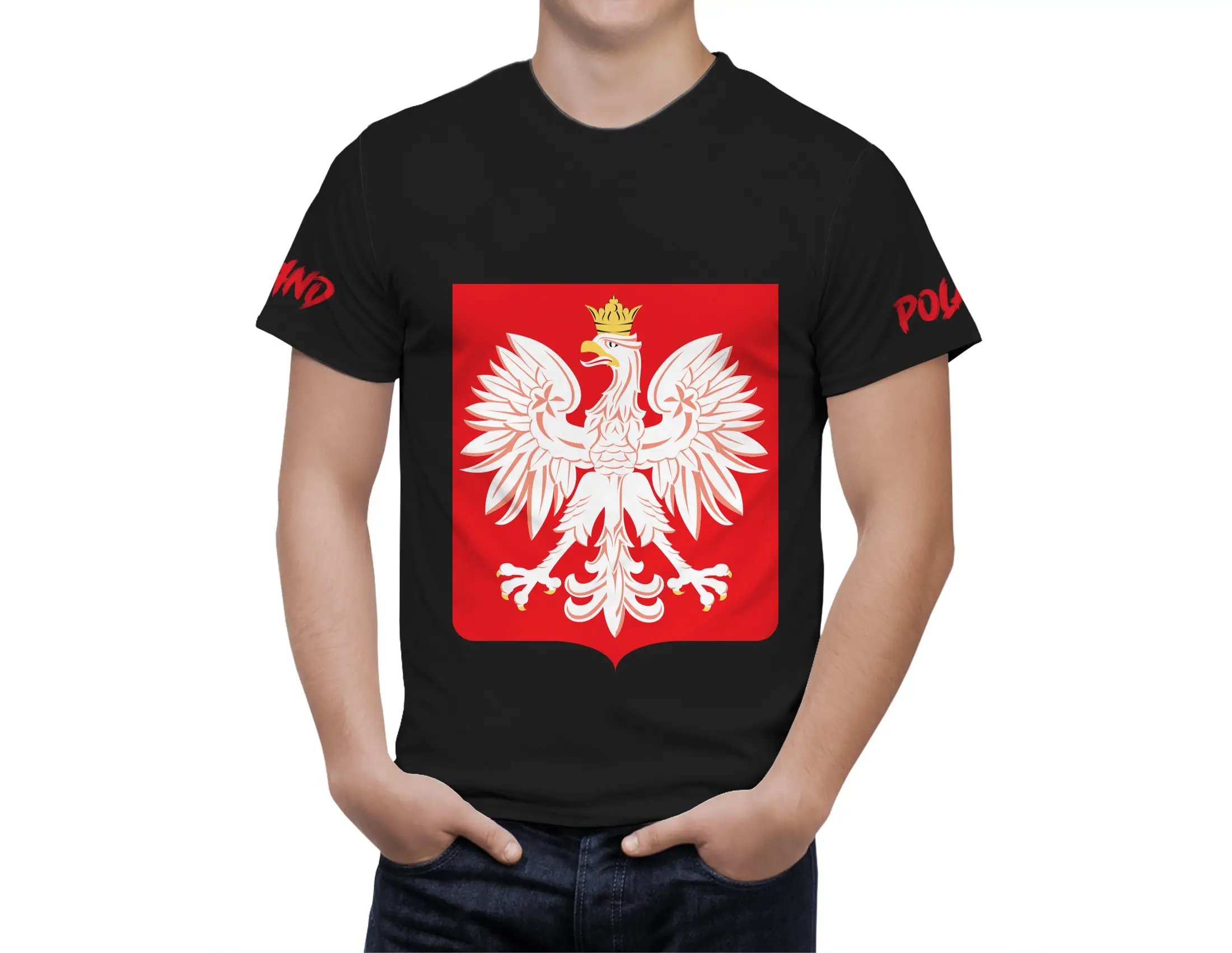 

Poland Flag 3D T Shirt For Men Fashion Hip Hop Street Short Sleeve Vintage Look Tees Shirt Patriotic Shirt