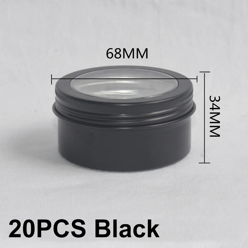 

Круглые алюминиевые банки с прозрачным окном, 10/20 шт