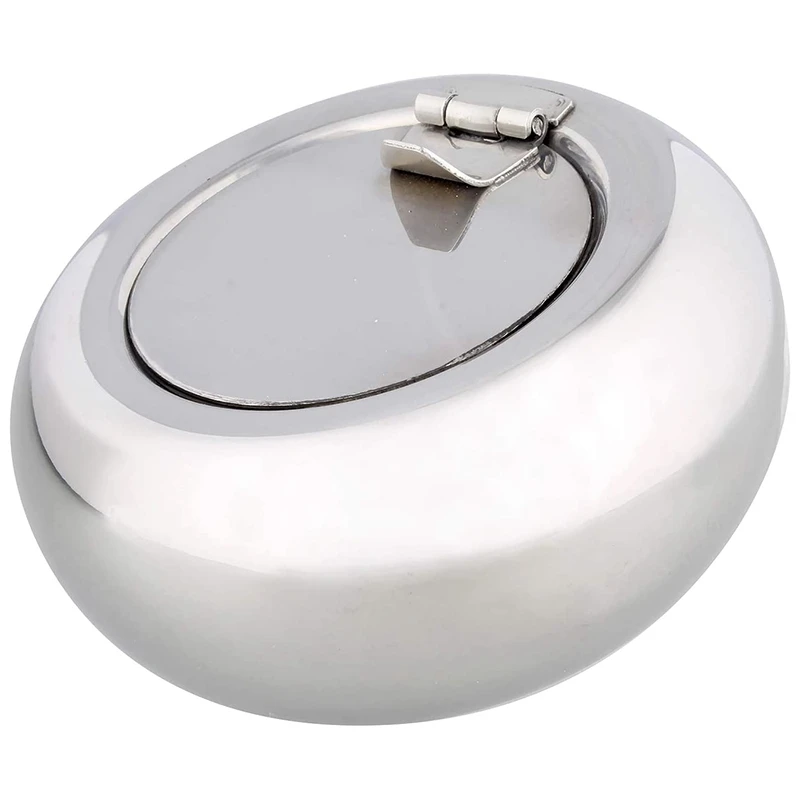 

Металлическая Пепельница с крышкой, пепельница для сигарет, большая пепельница с крышкой