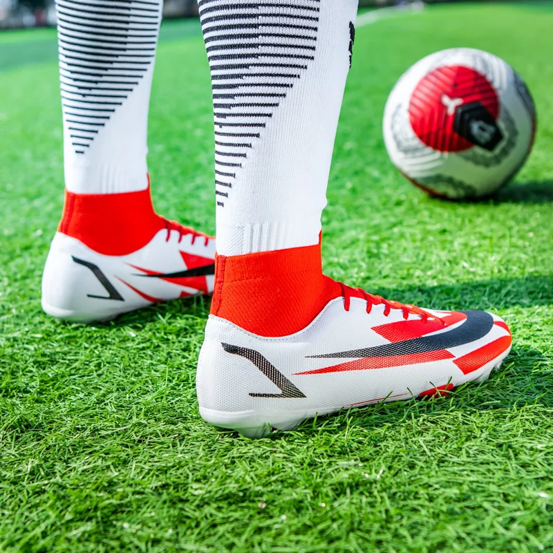 2022 Green FG & TF Professional Field Football Boots Men Women Non-slip Society Men Soccer Shoes Cleats chuteira krampon futbol