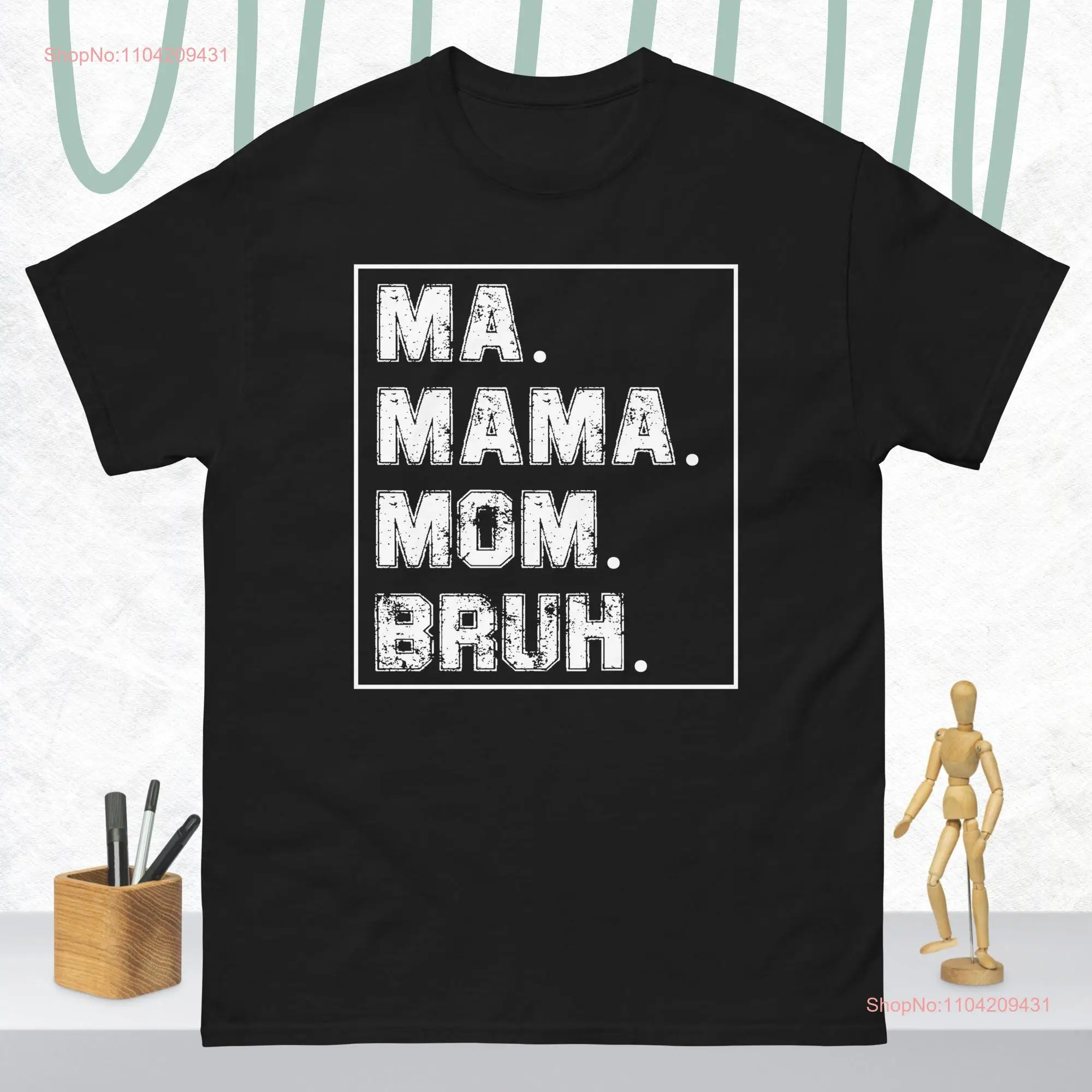 Футболка Mama для женщин Ma Mom Bruh забавные топы летние повседневные мужские