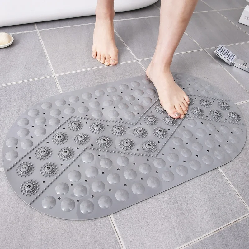 

Shower Bath Mat Environmental Protection Tasteless PVC Toilet Household Bathtub Bathroom Hollow Hydrophobic Thicken AntiSlip Pad