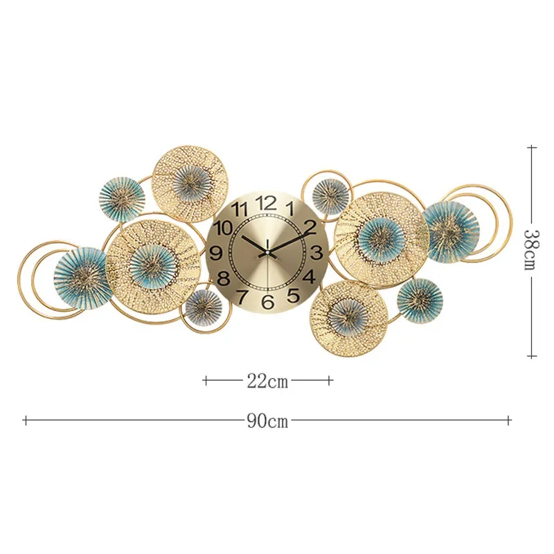 Уникальные настенные часы с аккумулятором элегантные роскошные стильные
