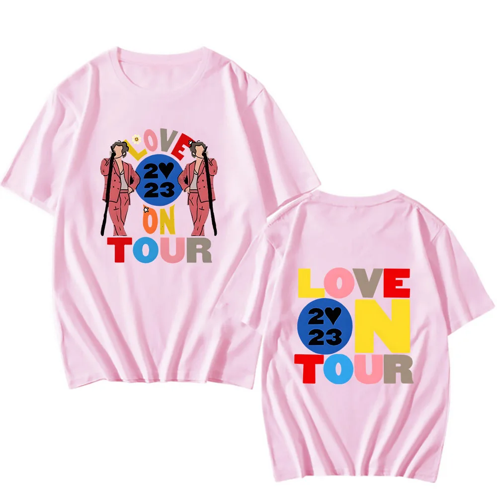 Harrys House Love on Tour Мужская одежда Креативный принт Повседневные свободные топы с