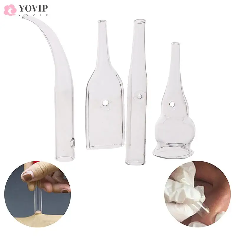 

4Style Blackhead Removal Glass Pipes Face Pore Cleanser Beauty Machine Vacuum Suction Facial Care Accessories Skin Care Supply