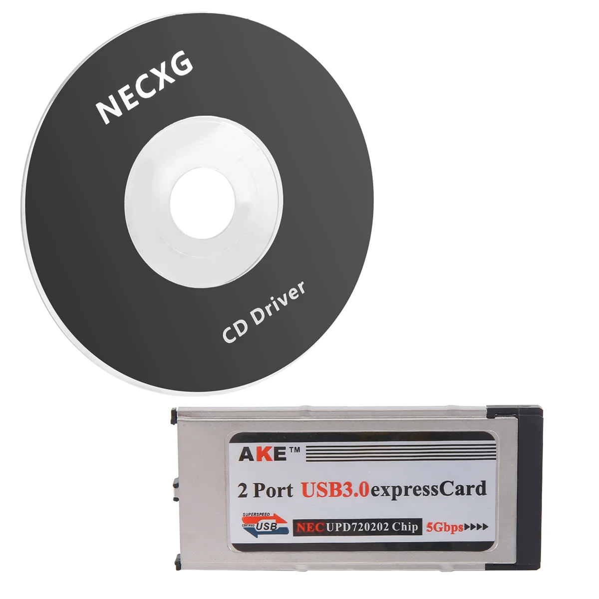 High-Speed Dual 2 Port USB 3.0 Express Card 34mm Slot PCMCIA Converter Adapter for Laptop Notebook