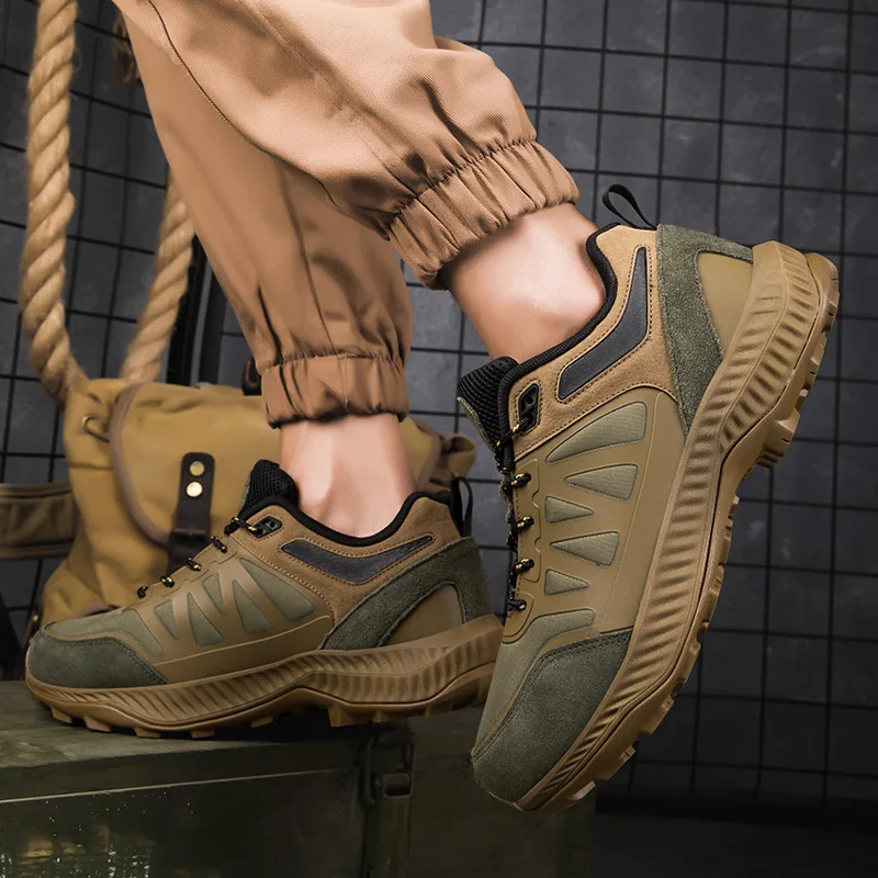 SALUDAS Trail Running Shoes for Men Outdoor Camping Trekking Shoes Waterproof Mountain Shoes Big Size 50 Sneakers Male