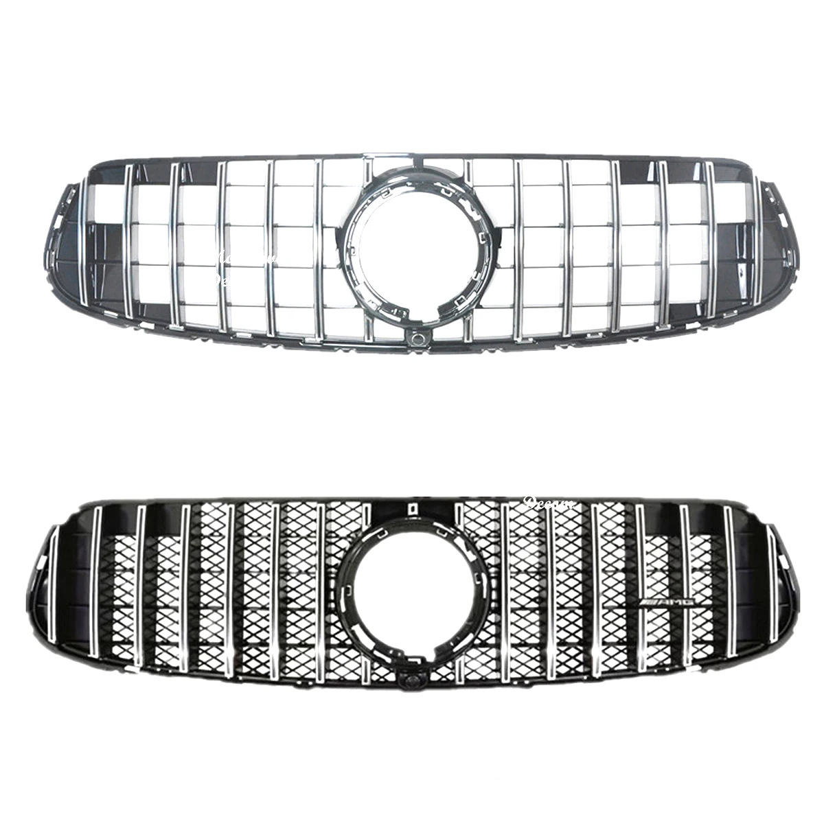 

For Mercedes Benz GLC GLC300 X253 2020-2022 GT Black Front Bumper Grill Grille