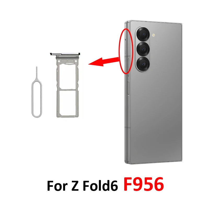 Для телефона Samsung Galaxy Z Fold 6 F956 F956B F956U F956W F956N новый слот для SIM-карты держатель