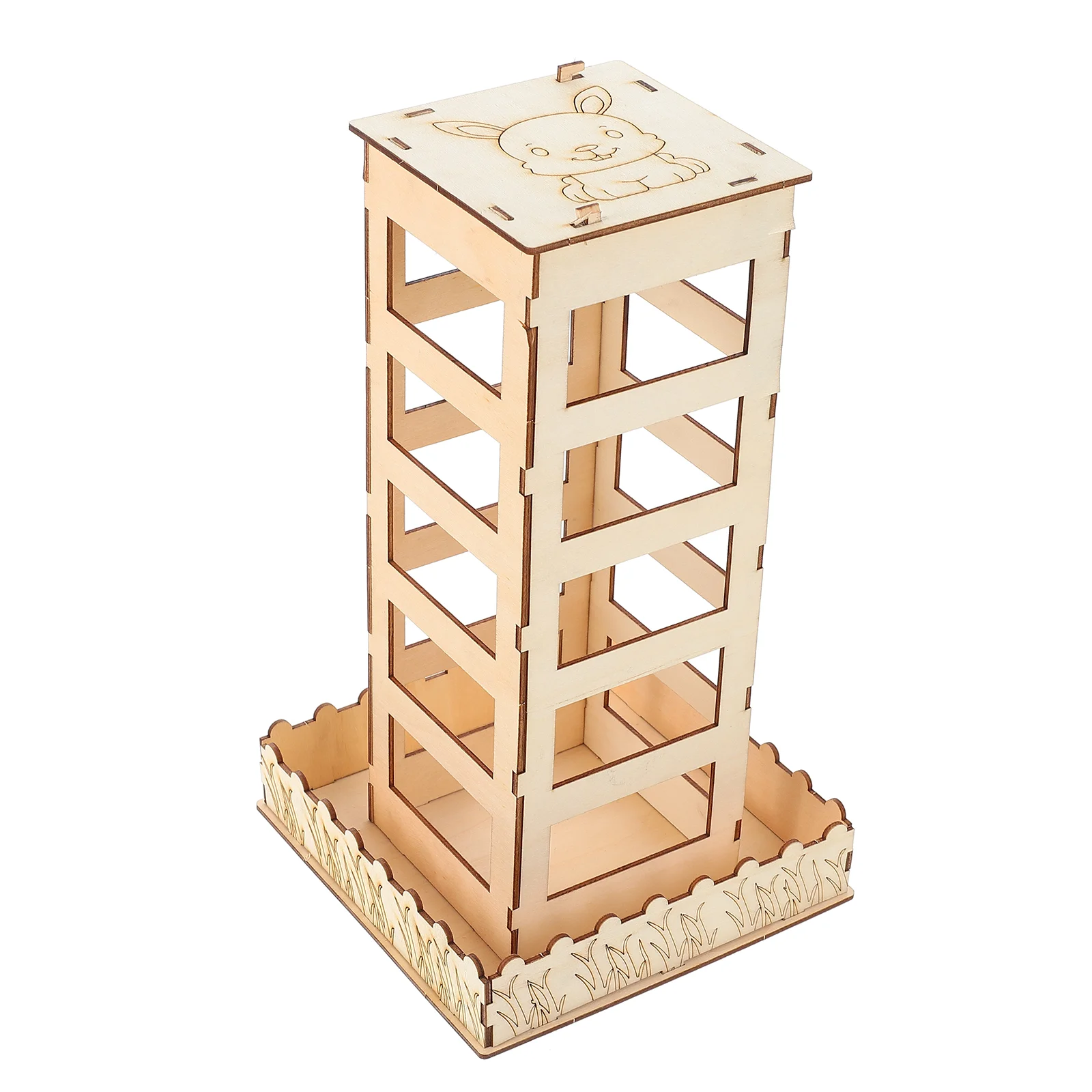 

Feeder Hay Rabbit Food Guinea Manger Wooden Bunny Rack Cage Container Feeding Chinchilla Dispenser Indoor Bowls Accessories