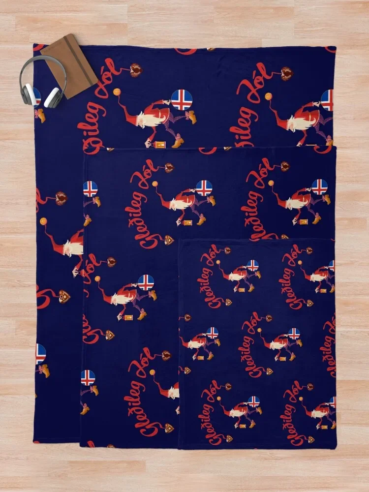 Gledileg Jol Исландия Счастливого Рождества искусственное одеяло милое для дивана