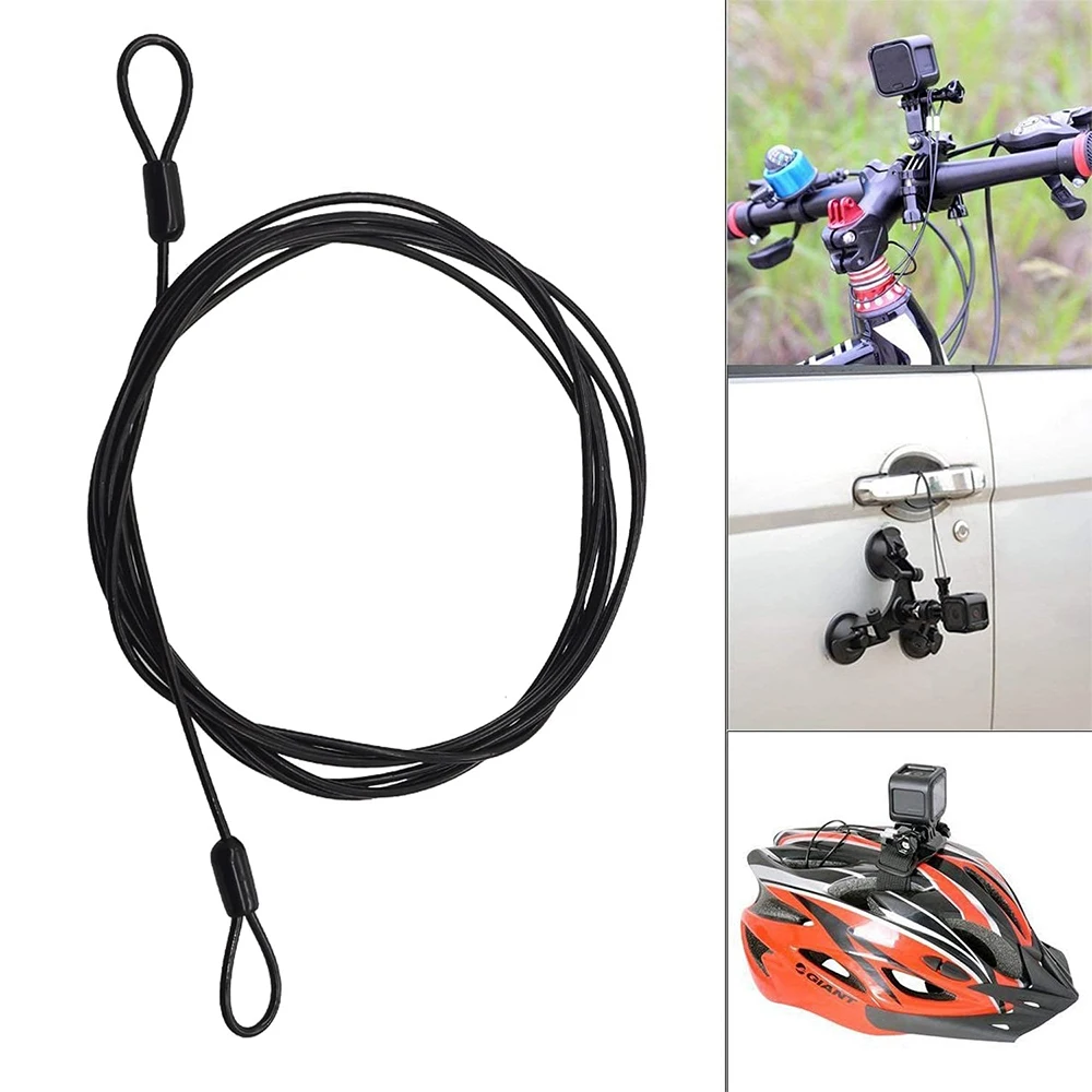 Трос из нержавеющей стали с цветным покрытием и кольцом 2 мм