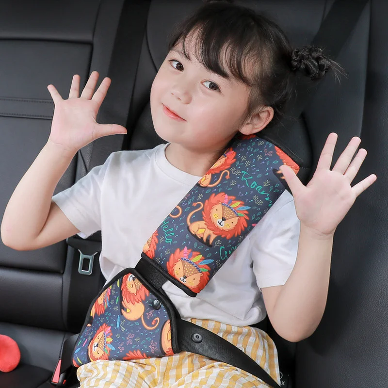 

Car Seat Belt Adjustment Holder Seatbelt Padding Cover for Baby Child Kids Anti-Neck Safety Shoulder Positioner Shoulder Pad Kit