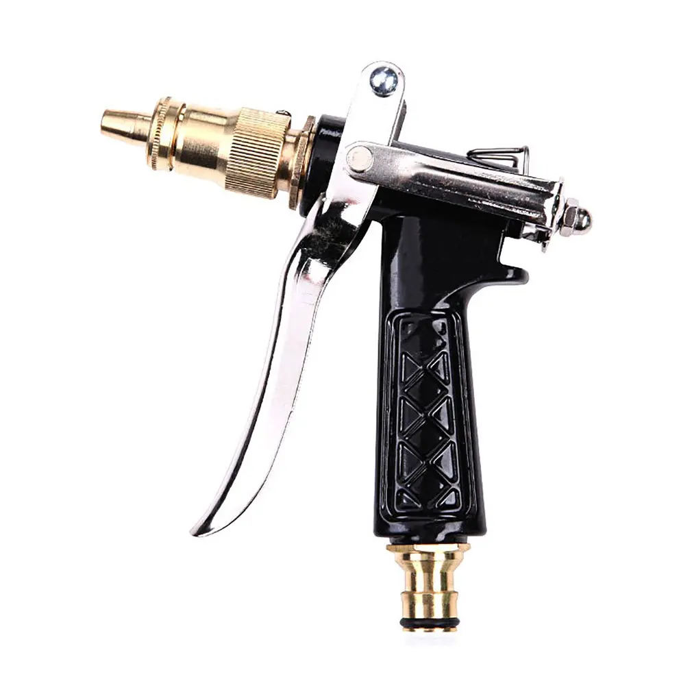 

Practical Garden High Pressure Metal Hose Nozzle Car Wash Water Sprayer Adjustable Copper Hose Sprayer