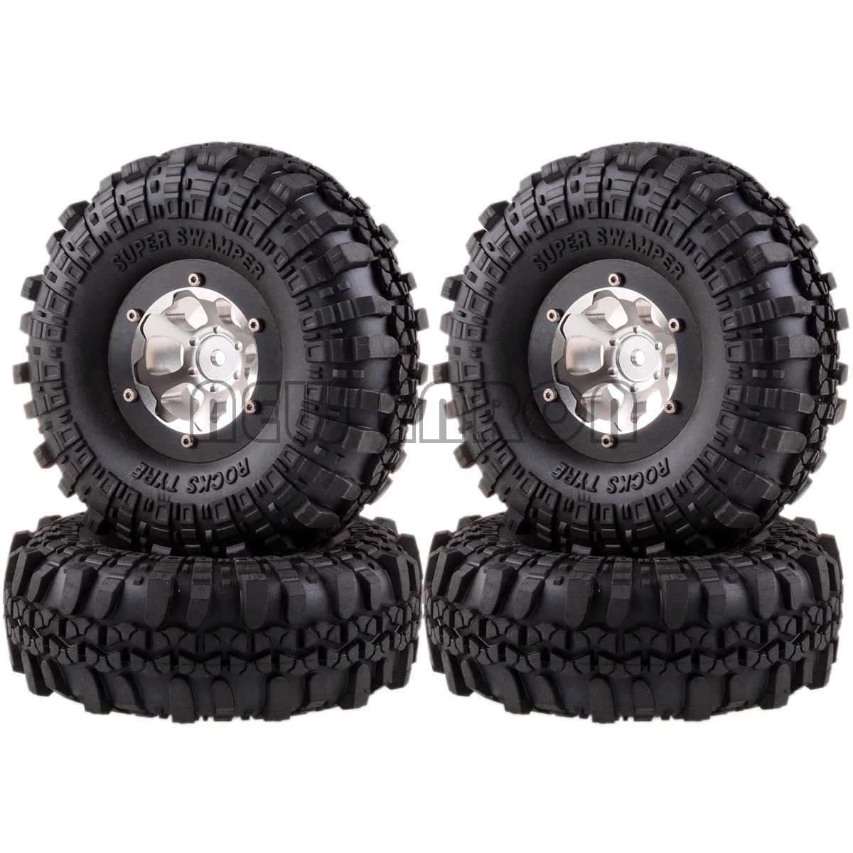 

NEW ENRON 1.9 inch Metal Wheel Rims & Super Swamper Tyre Tires For RC 1/10 Rock Crawler MST jimny TRX4 SCX10 TF2 D90 D110