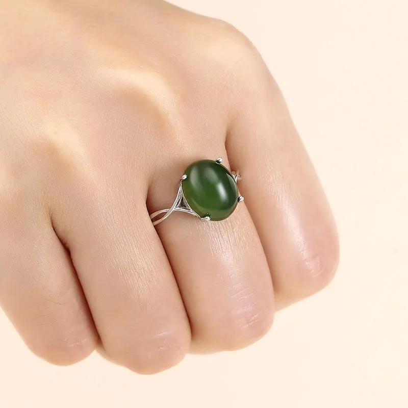 7x9mm 8x10mm 9X11mm S925 Sterling Silver Adjustable Blank Ring Base For Cabochons Cameo Ring Jewelry Findings Making Accessories