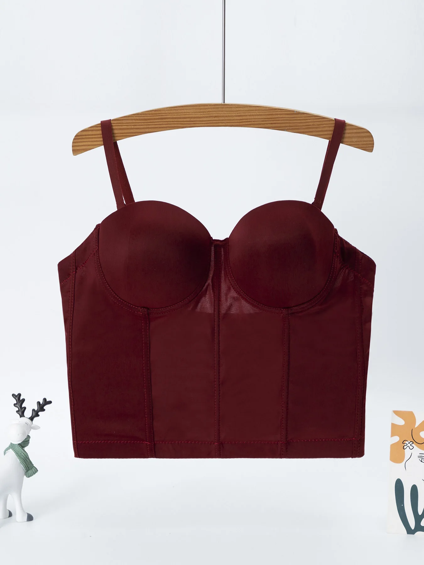 Укороченные топы с корсетом на косточках для женщин бюстье лямкой шее майка