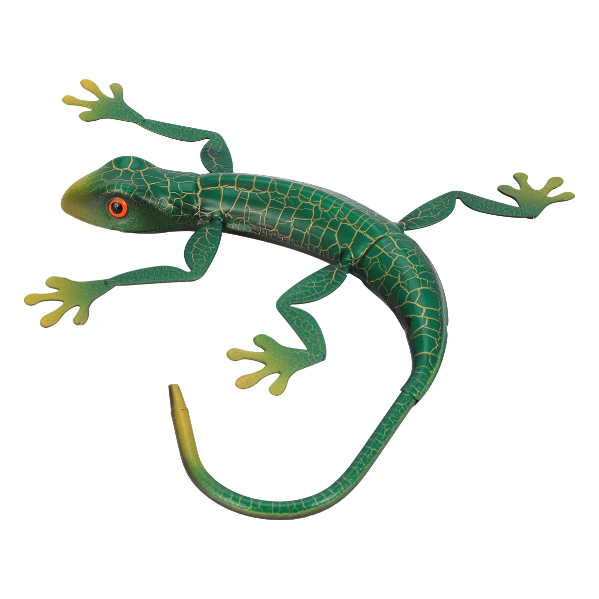 

Metal Wall Outdoor Sign Wall Gecko 3D Sculpture Mexican Toys Gecko Ornaments Stand Vintage Wall Hanger
