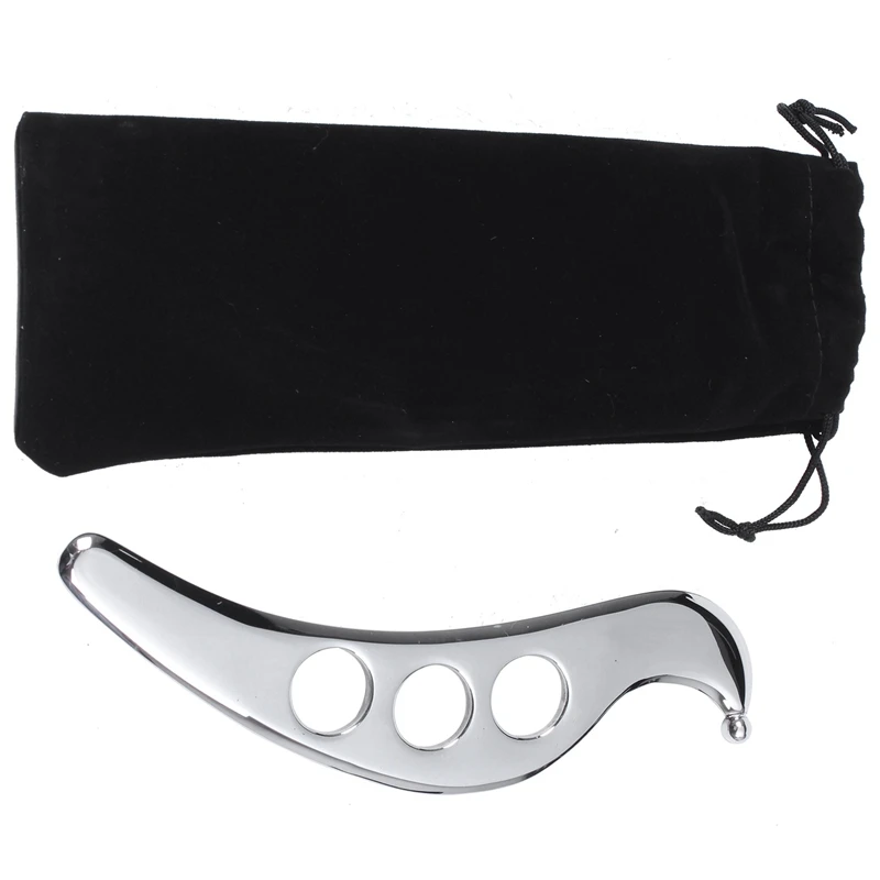 

5X Stainless Steel Gua Sha Guasha Plate Massager Tool Scraper Physical Therapy Loose Muscle Meridian Massage Machine
