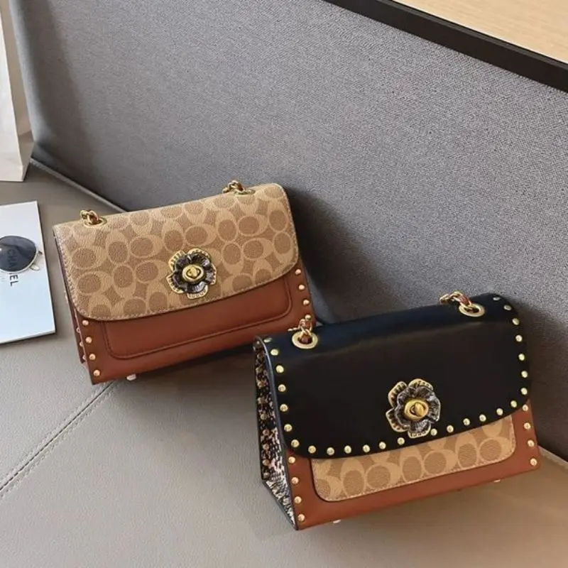 Модная женская сумка через плечо с изысканным стилем и элегантной цепочкой сумки