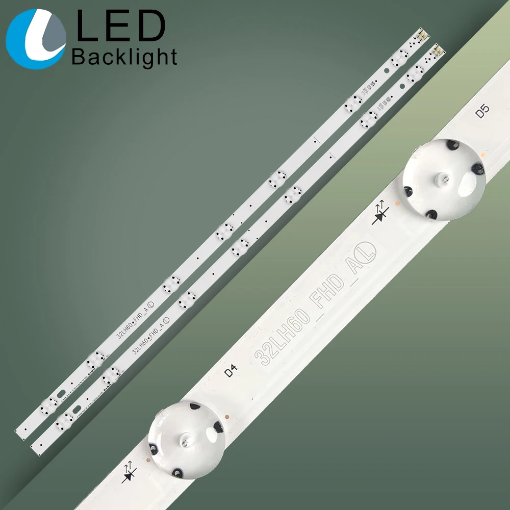 Лента для подсветки LG 32in 7led Csp 32LH604V 32LH6047 32LH530V 32LK6100 32LK6200 32LH604V 32LH530V 32LH6047, 2 шт./комплект