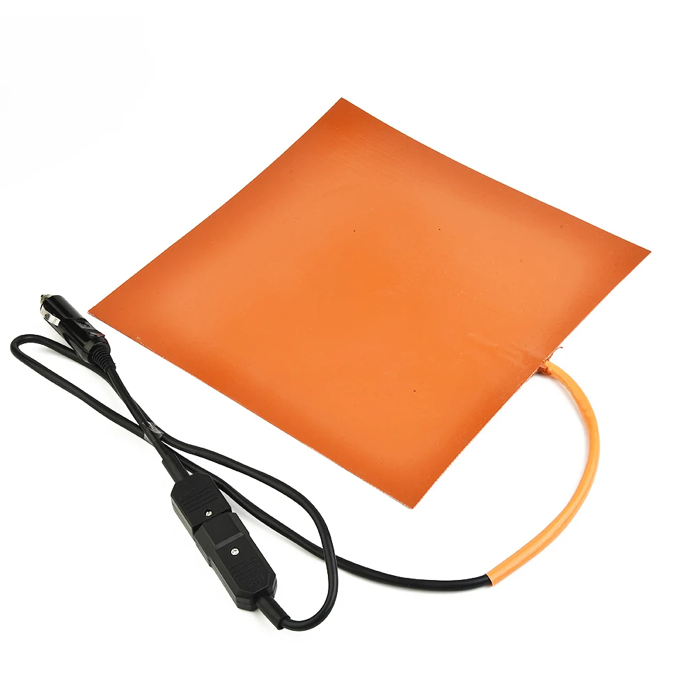 

Silicone Heating Pad Mat Orange Thermal 28*28cm​ Device Electric Flexible Heater Insulation cloth heating pad