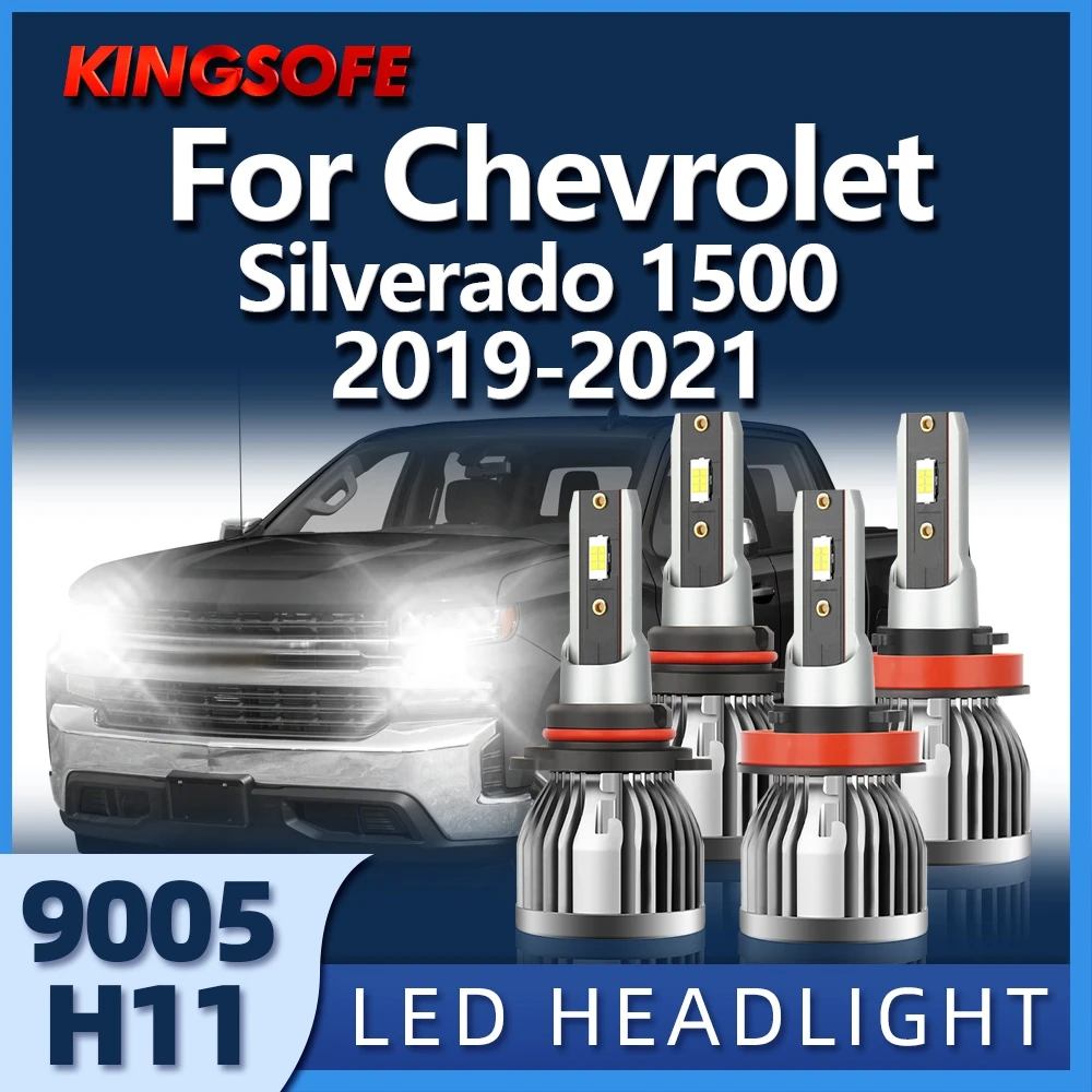 

Roadsun H11 9005 Hight Bright CSP Car LED Headlight Hi/Lo Beam Headlamp For Chevrolet Silverado 1500 2019 2020 2021
