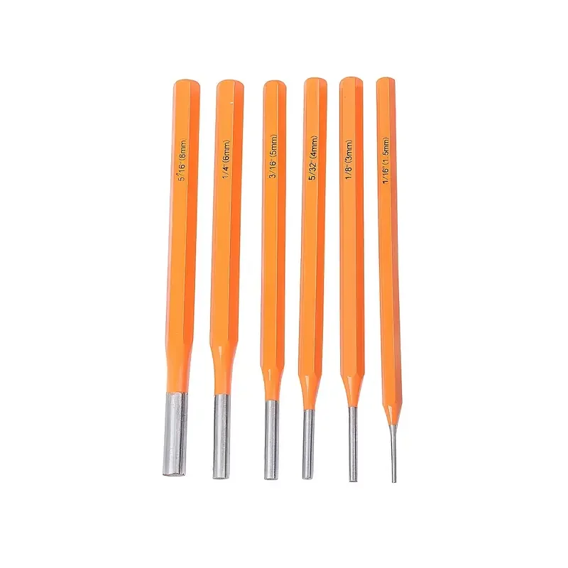 

HMTX 6pcs Drive Pin Punch Universal Tool, 6 Inches