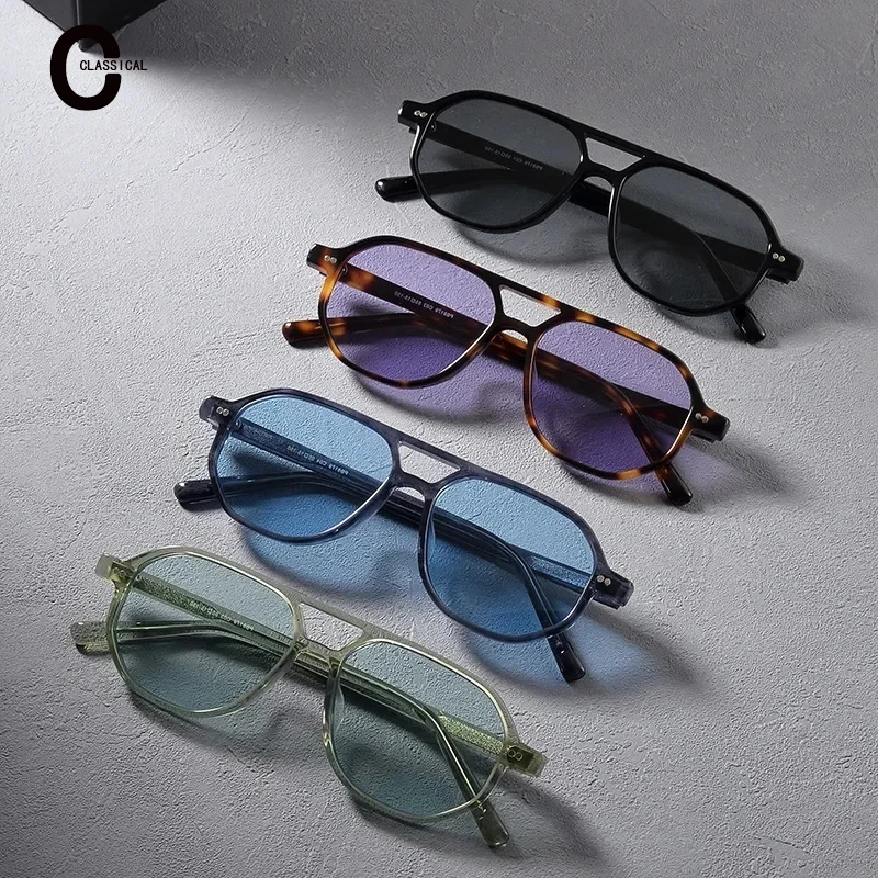 Солнцезащитные очки-авиаторы для мужчин и женщин UV-400 D8179A стильные овальные