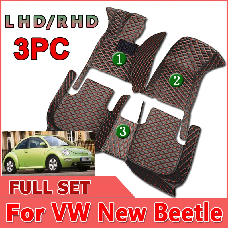 

Автомобильный коврик для Volkswagen New Beetle 1998 ~ 2011, водонепроницаемые коврики для автомобиля, автомобильные коврики, напольный коврик, автомобиль...