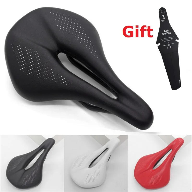 

Full Carbon Fiber+Leather Fiber Road Mountain Bike Saddle Seat Cushion Carbon Bicycle Discoloration Cycling Parts