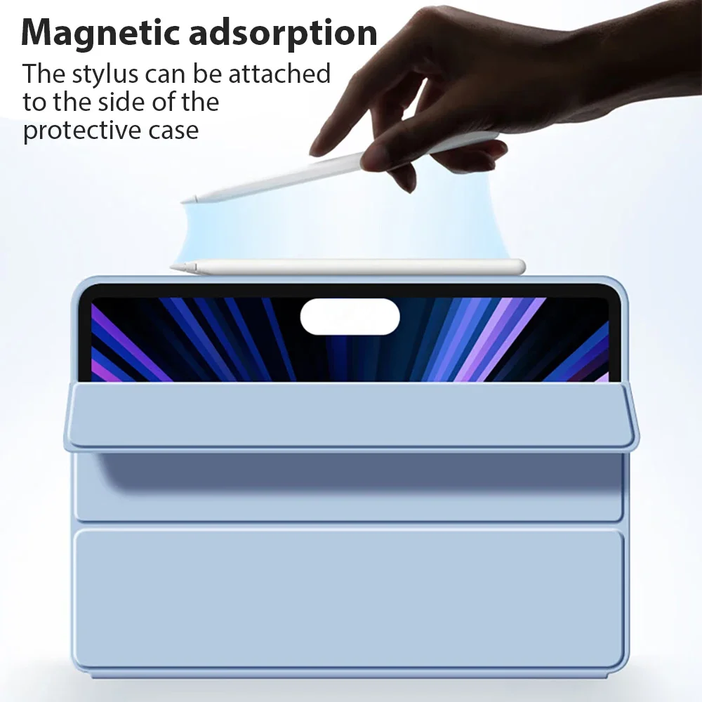 Чехол для планшета Apple iPad Pro 2024 с магнитной откидной крышкой Smart Funda Ipad 11 дюймов (M4)