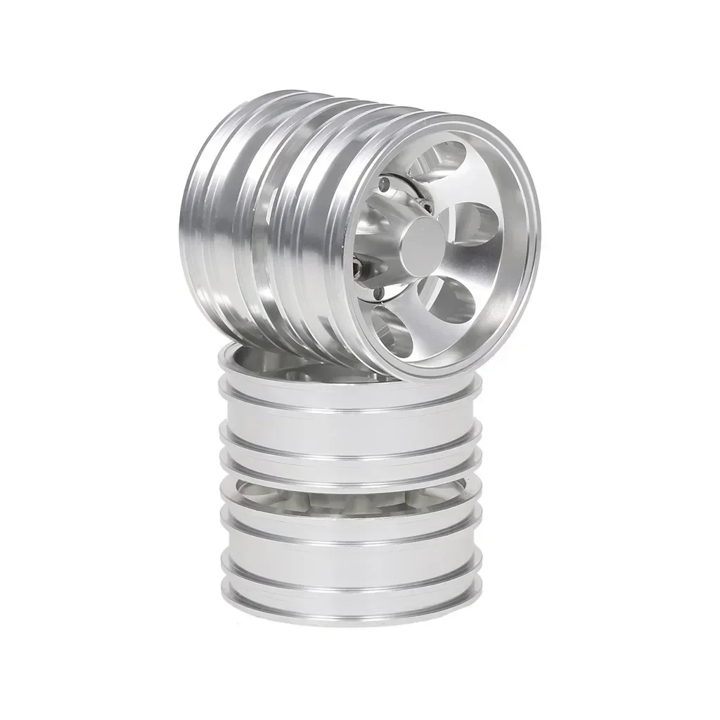 2 шт. задняя ступица прицепа обод из алюминиевого сплава 10 спиц для 1/14 тягача Tamiya