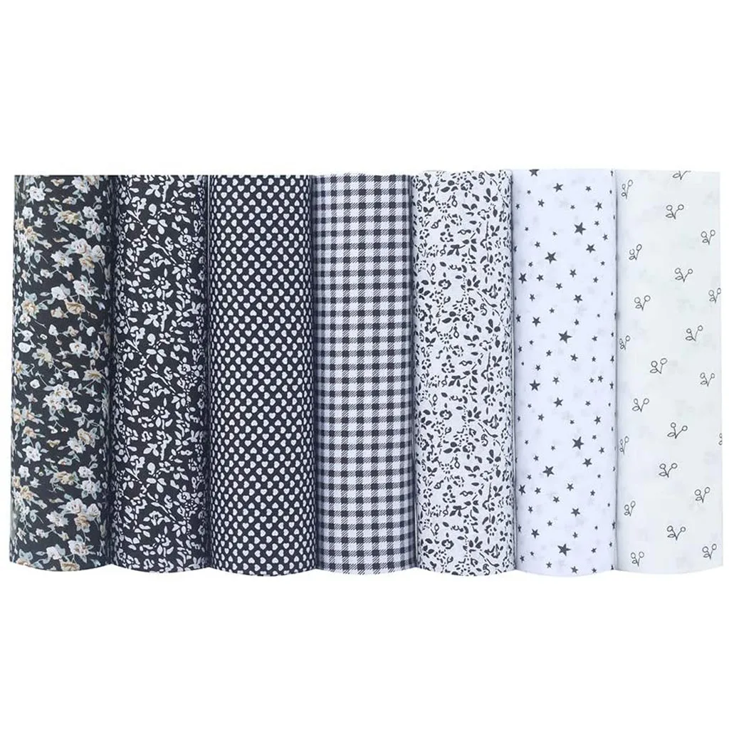 

Шелк для волос, 7 шт., тканевый комплект, лоскутные квадраты, Квилтинг, шитье, пэчворк, рукавицы, шляпа, шарф, хранилище