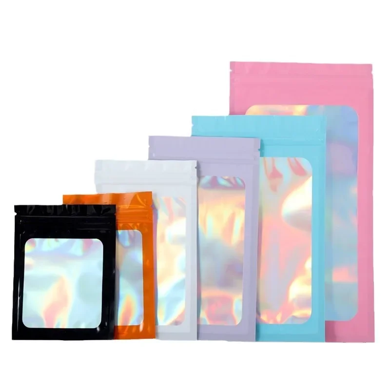 Новинка 2024 цветная лазерная сумка с застежкой-молнией ослепительный блеск