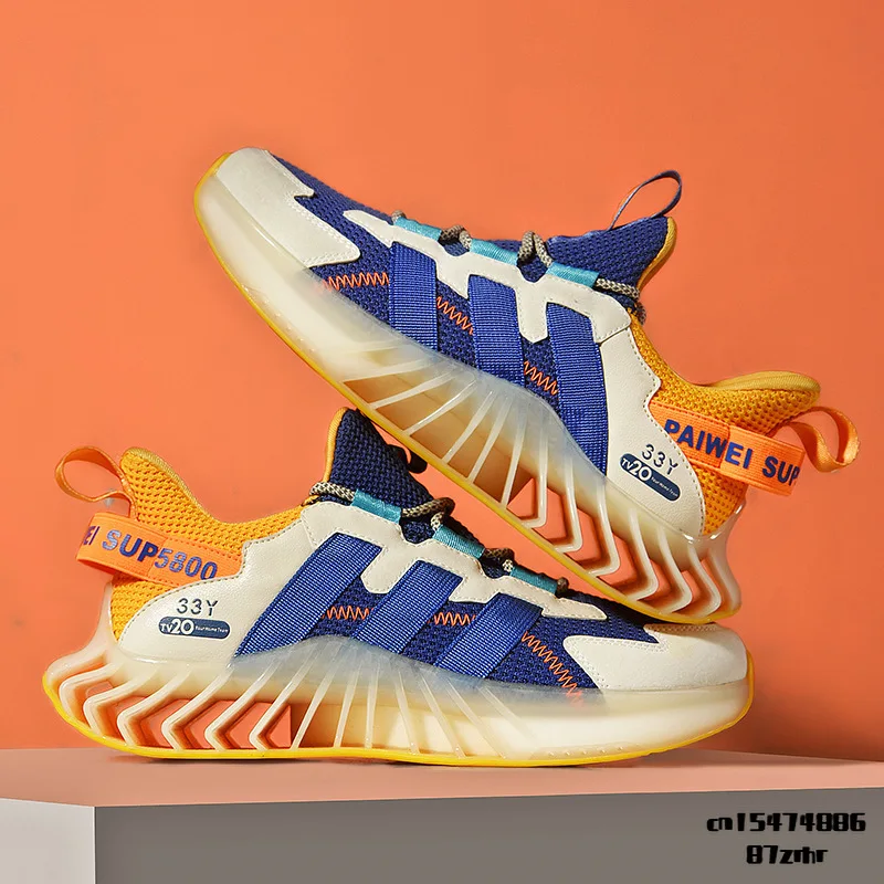 

Men's running shoes jogging fashion sneakers outdoor sports thick-soled high-quality mesh summer cool men's shoes