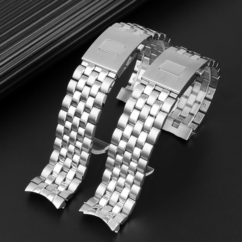 Высококачественный ремешок для часов из нержавеющей стали 20 м 21 мм IWC Pilot Mark 17 18
