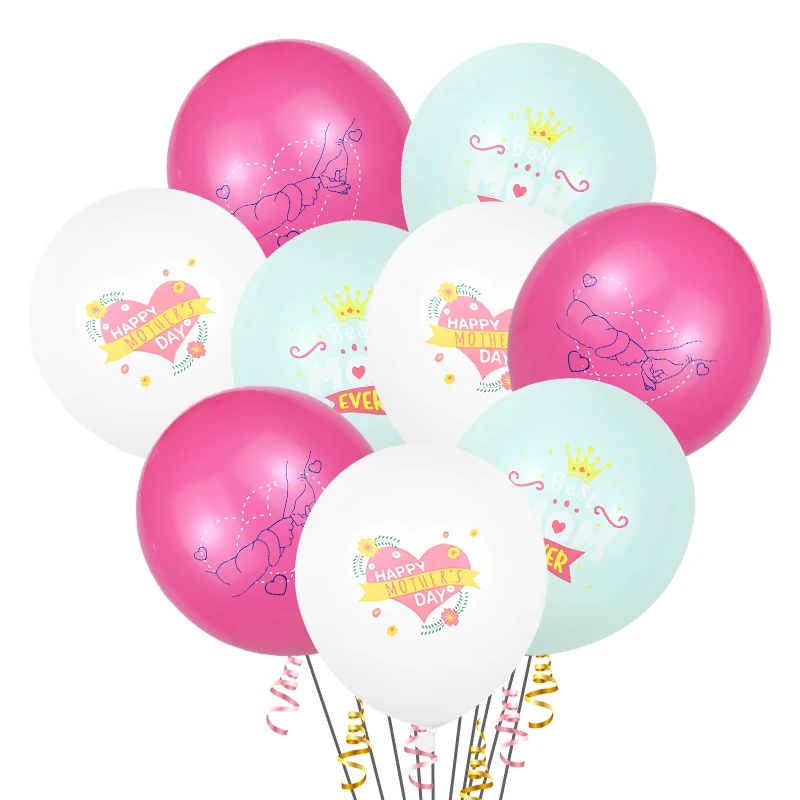 

Happy Mother's Day Balloon Decoration MomLove Heart Latex Balloons Thanksgiving Mother Party Decor Accessories Supplies