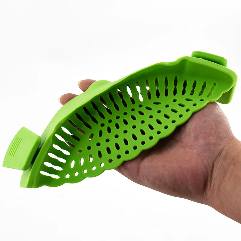 Домашняя кухонная силиконовая растягивающаяся сливная решетка с краями фильтр