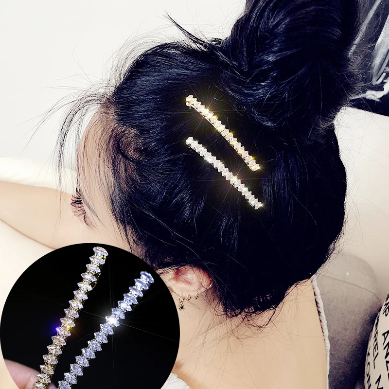 

HAHA&TOTO New Exquisite Marquise Zircon Hairclip Barrette for Women Girls Crystals High-end Hairpins Hairgrips Hair Accessories