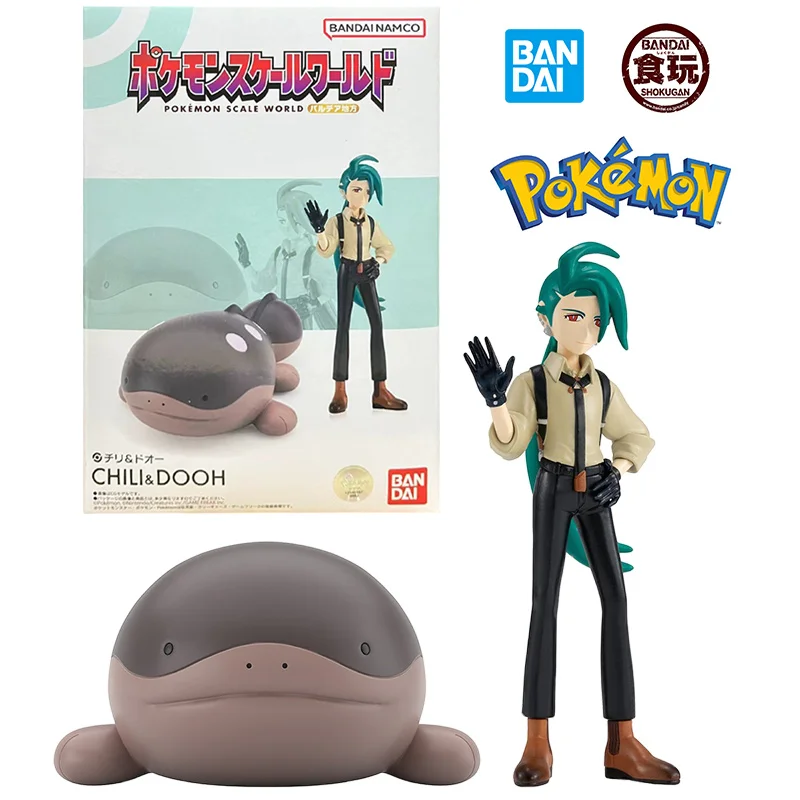 Bandai Candy Shokugan Pokemon Scale World Rika &amp Clodsire Chili Dooh Аниме Оригинальная фигурка Модель