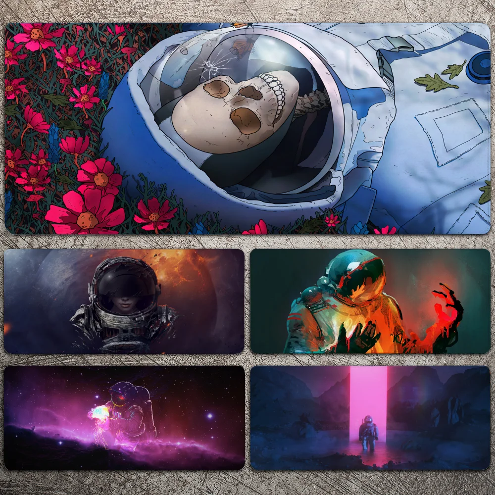 

Коврик для мыши с изображением астронавта, большой игровой коврик для мыши, утолщенный Настольный Коврик для компьютерной клавиатуры